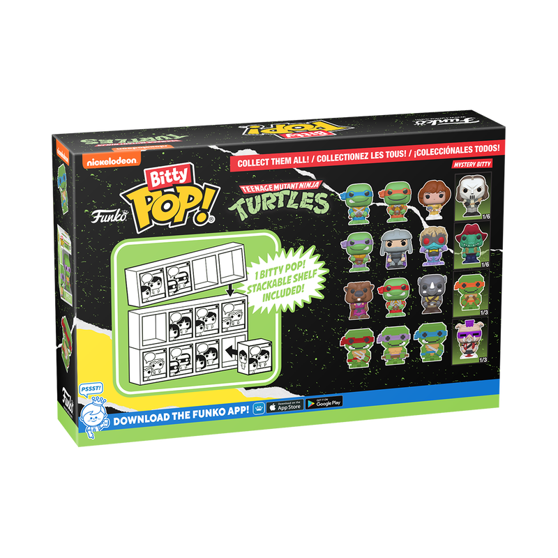 bitty pop teenage mutant ninja turtles 4 pack series 1