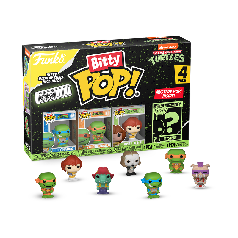 bitty pop teenage mutant ninja turtles 4 pack series 1