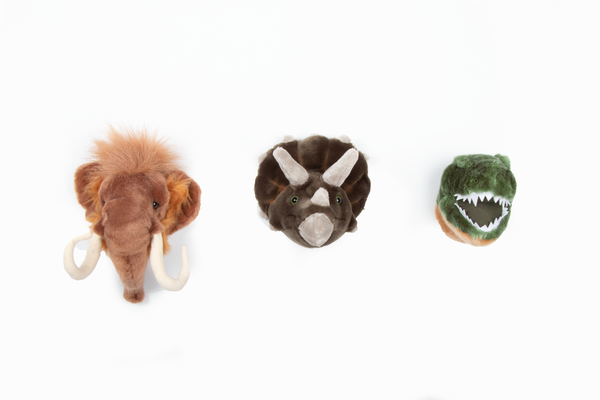 Mini-têtes décoratives : coffret Préhistorique - Wild & Soft
