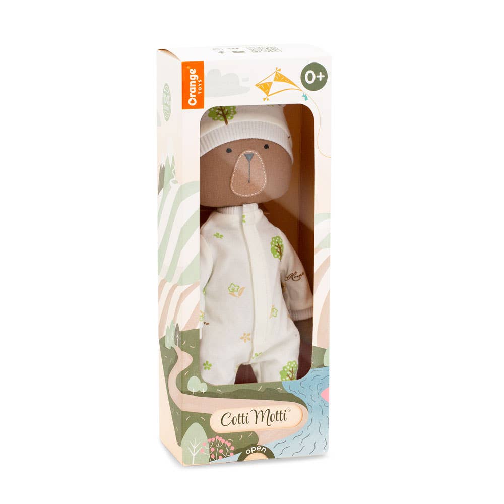 Peluche en coton, Cotti Motti, Oscar l'ours -29cm-0+