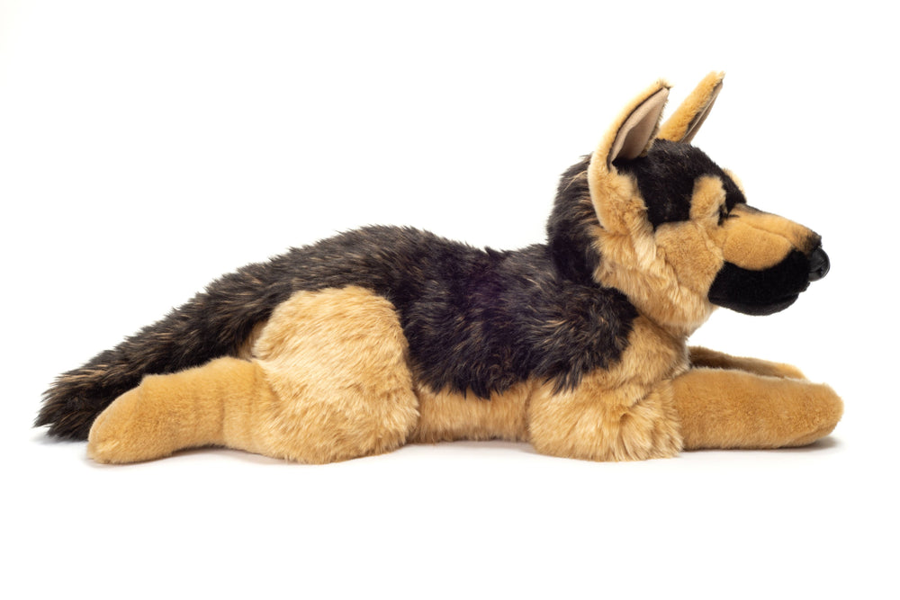 Large Lying German Shepherd Plush – 60 cm