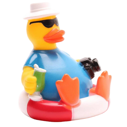 Canard Touriste sur bouée