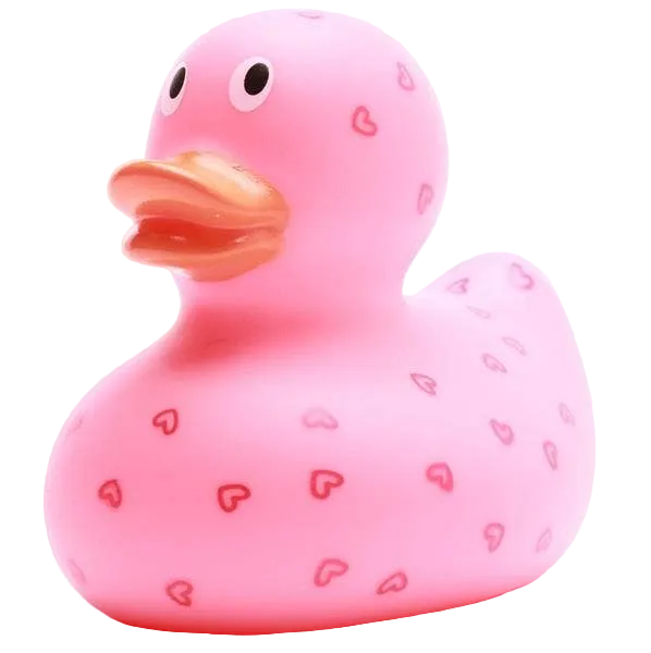 Duck Hearts - pink