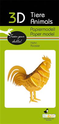 Modello di carta 3D - Gallo