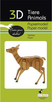 Modello di Carta 3D Faon - Fridolin