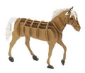 3D Paper Model - Cheval Haflinger