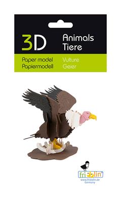 3D Paper Model - White Vulture