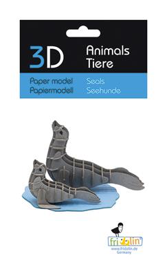 Modello di carta 3D - Foche