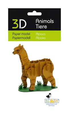 3D Paper Model - Alpaca