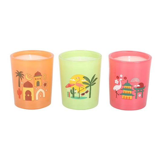 World Scents Scented Candle Trio