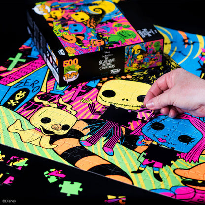 pop the nightmare before christmas puzzle black light