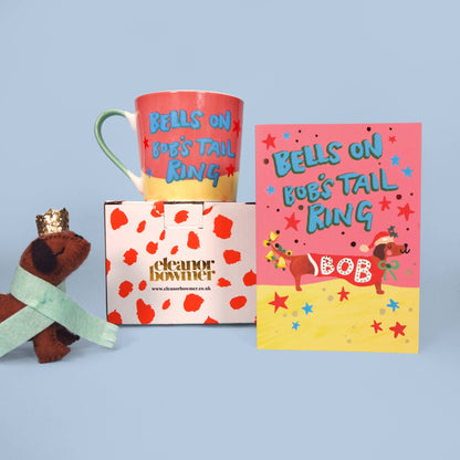 Mug Dachshund Bob “Bells on Bob's Tail Ring”