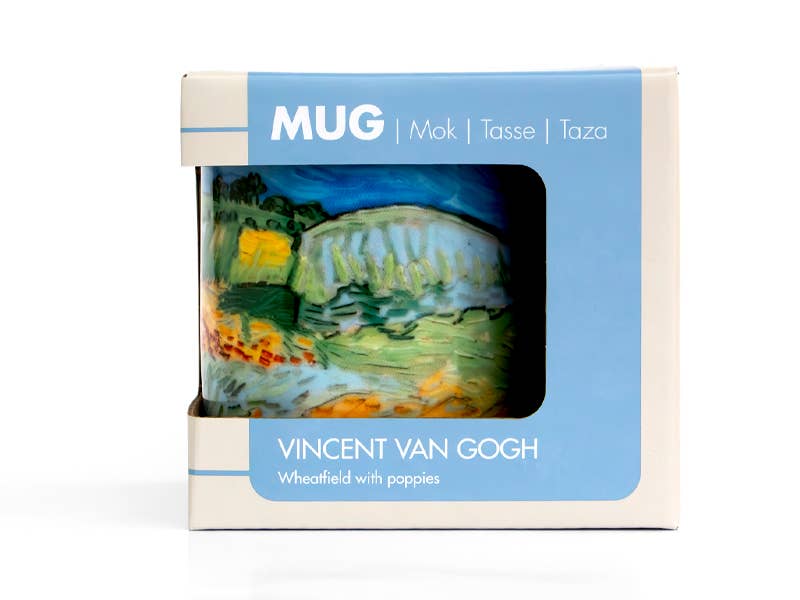 Mug in a box, Van Gogh, Wheat Field Under Thunderclouds