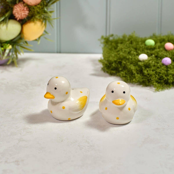Salière et poivrière Canards à pois