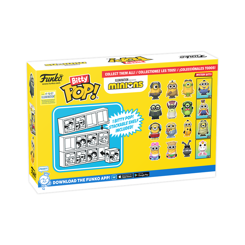 Bitty Pop! Minions Confezione da 4 Serie 1 