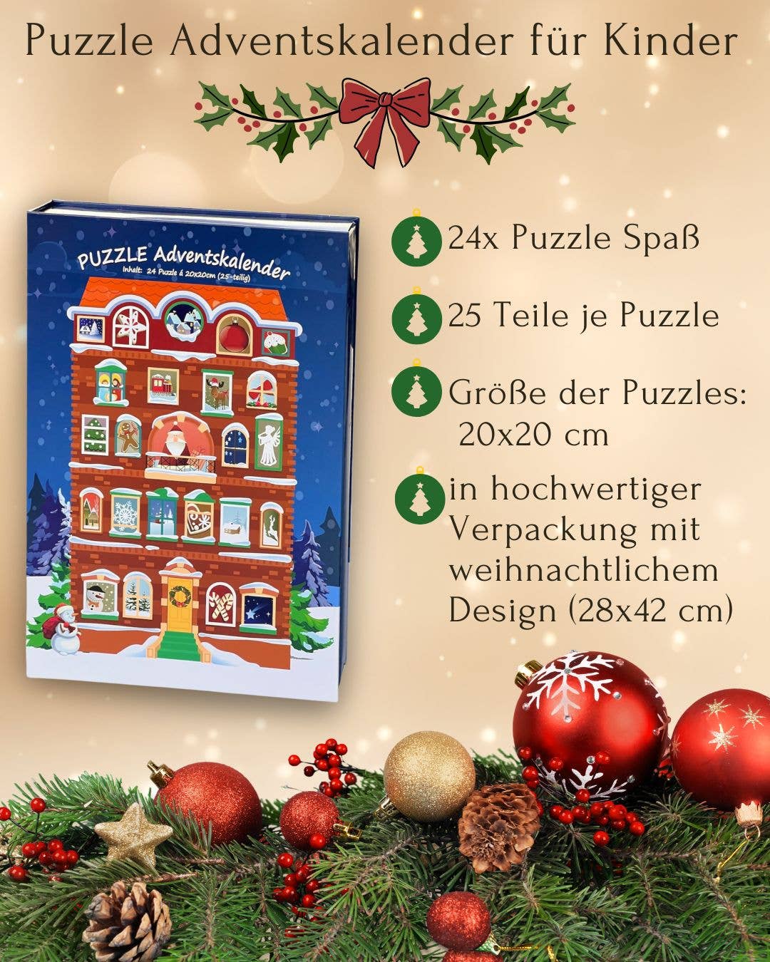 Calendrier de l'Avent Puzzles 24 Jours