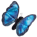 Marionnette à Doigt Papillon Morpho Bleu