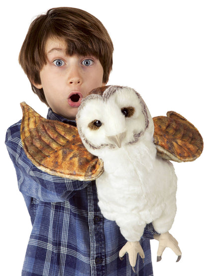 Marionnette à main Chouette des clochers 3124/ Chouette des clochers Folkmanis réaliste