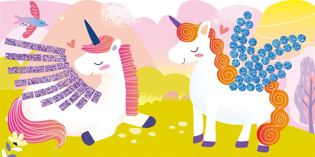 Mosaïque Junior - Je Crée Mon Premier Conte - Licornes