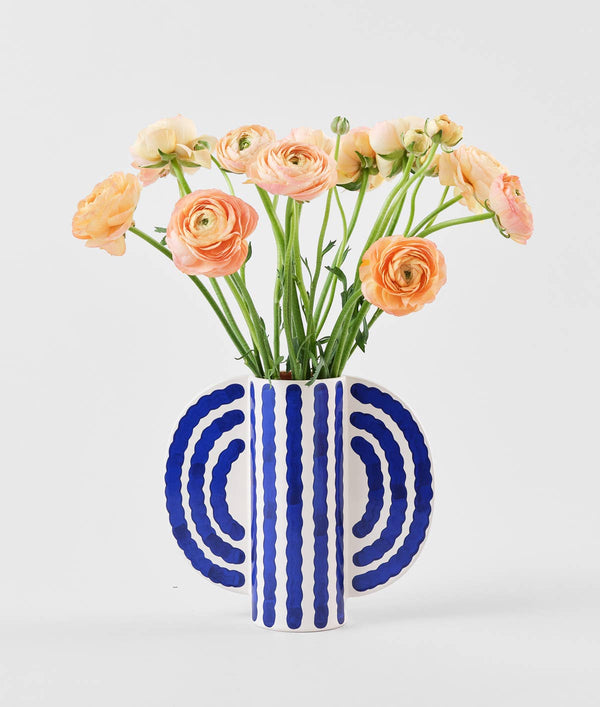 Vase « Petit papillon » - Bleu