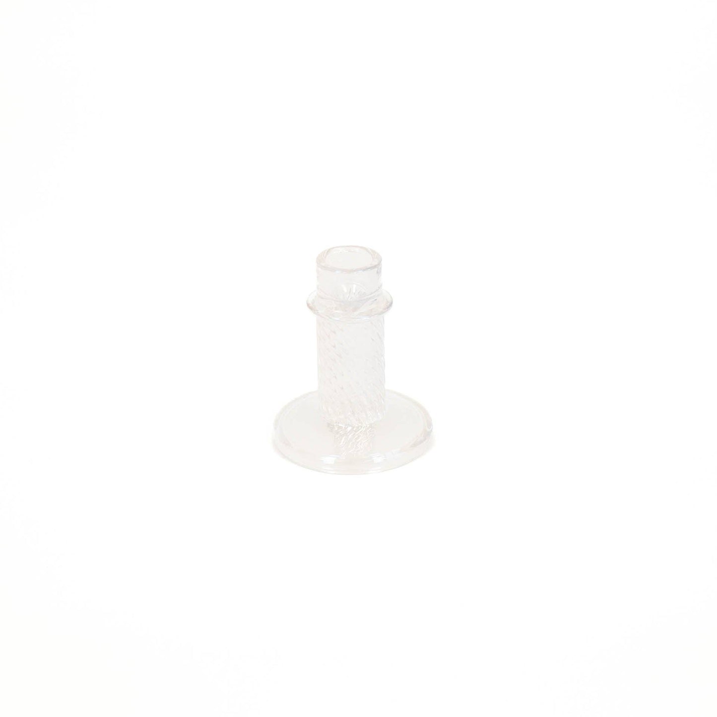 Candlestick - Glass - Rainbow Color - 8x10cm