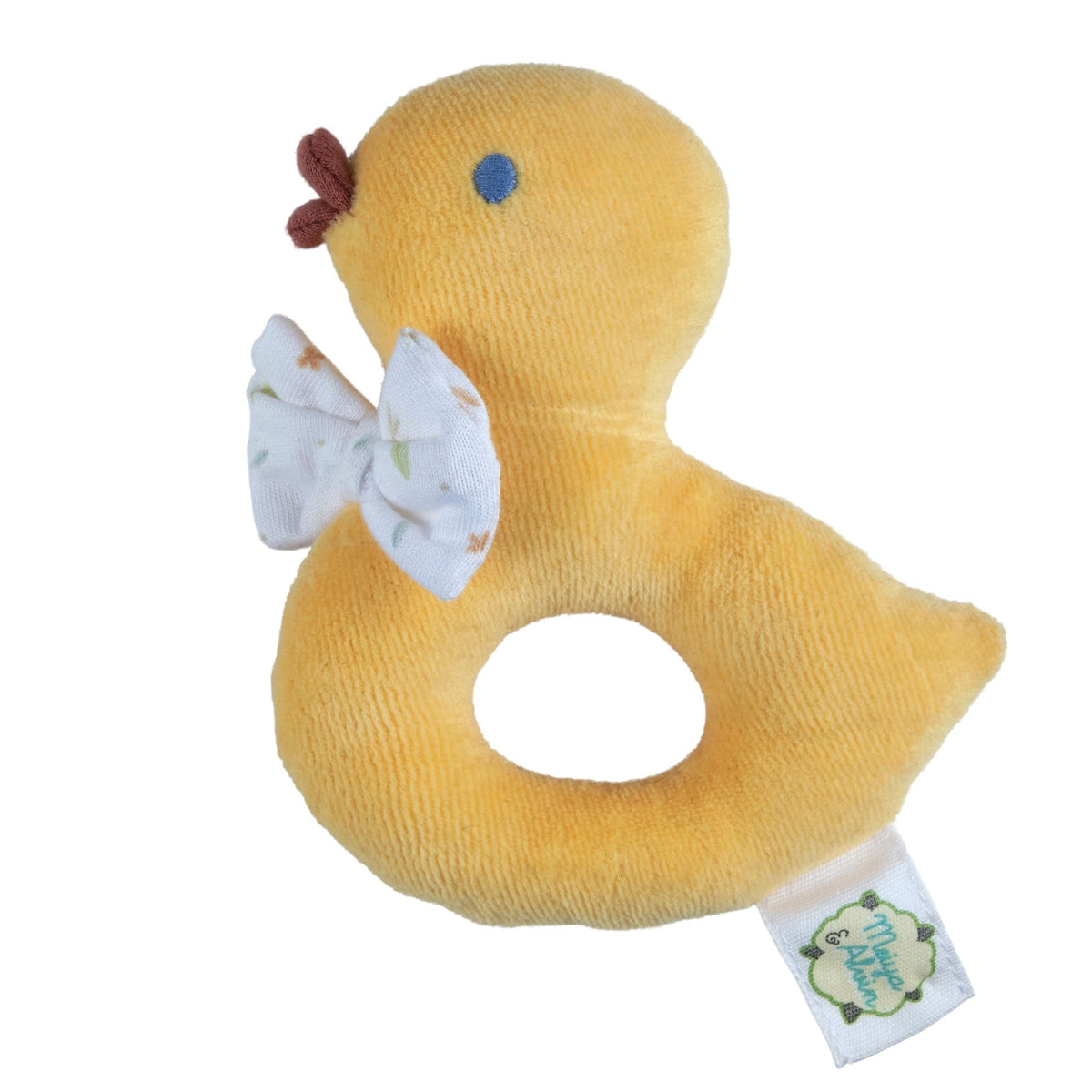 Tara le Canard – Hochet en Tissu Biologique – Tikiri