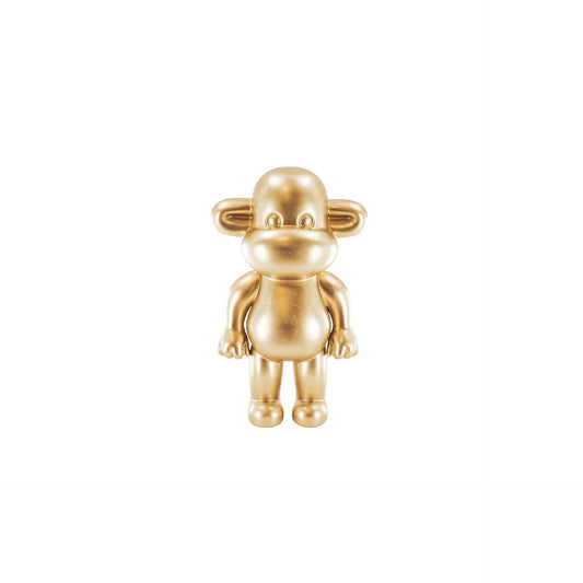 Ornament - Monkey Figurine 'The Legend' - Polyresin - Gold - 33x21x50cm