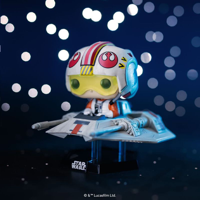 Pop! cavalca il super deluxe Luke Skywalker nel T-47 Airspeeder