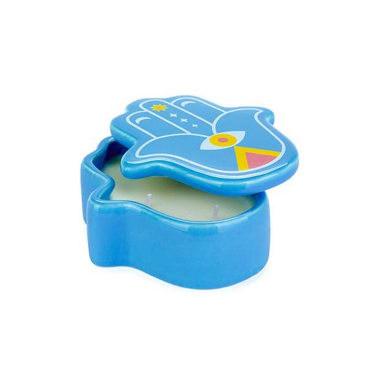 Blue Lucky Hand Candle