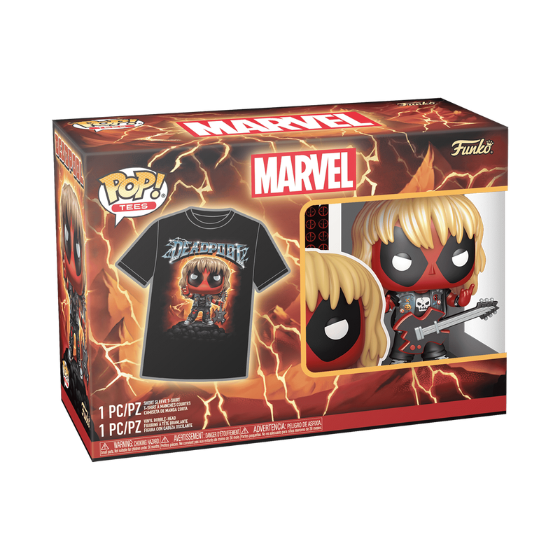 Pop! & Tee Heavy Metal Deadpool (Metallico) 