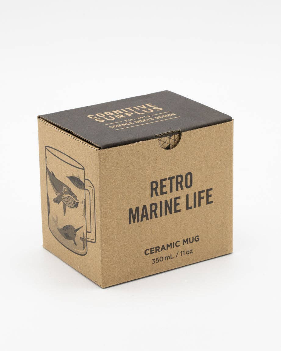 Mug Rétro Marine Life (350 ml) – produit scientifique Cognitive Surplus EU, vue 3
