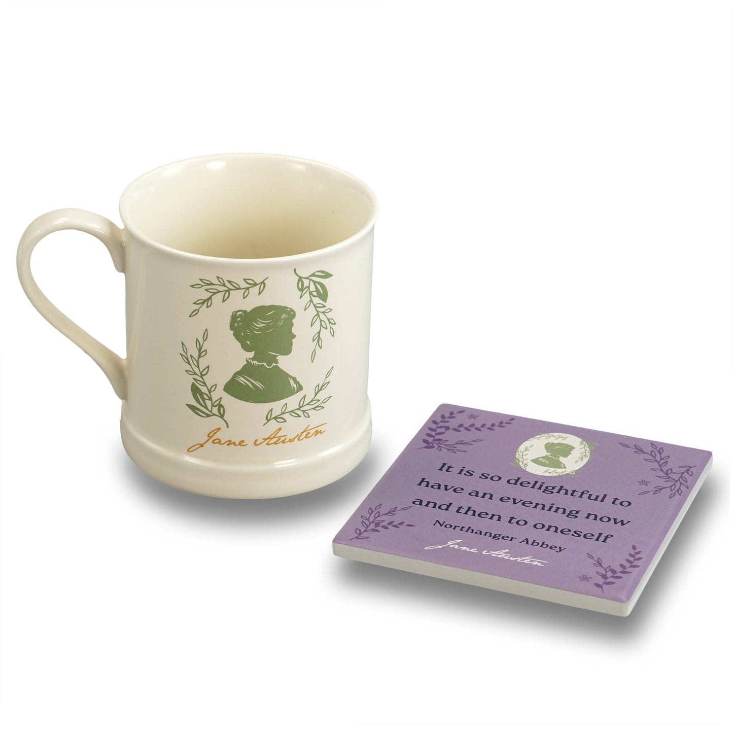 Jane Austen Northanger Abbey Ceramic Coaster