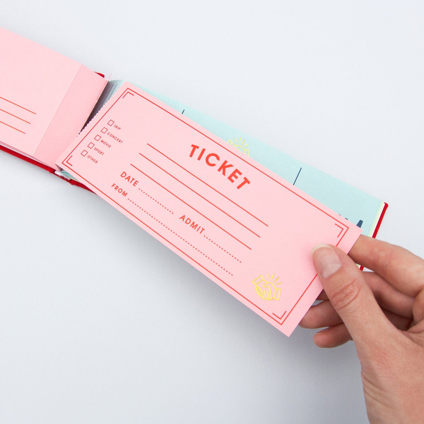 Carnet de billets vierges