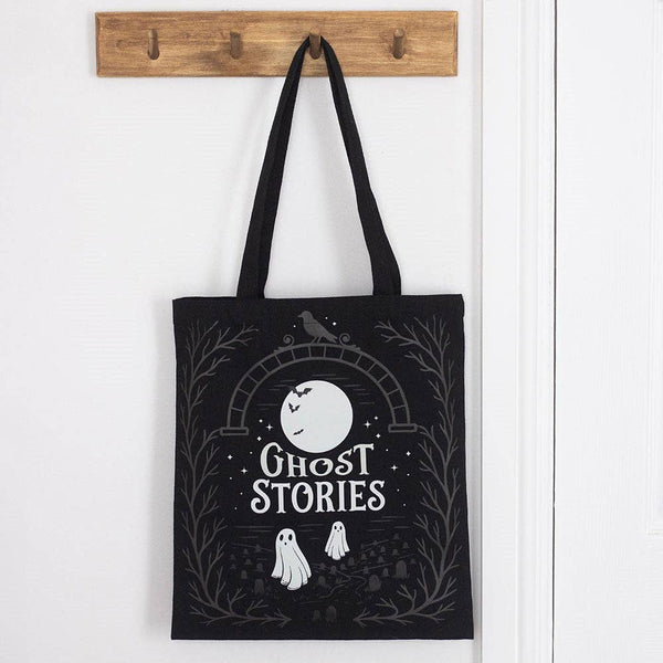 Halloween Goth "Ghost Stories" Tote Bag