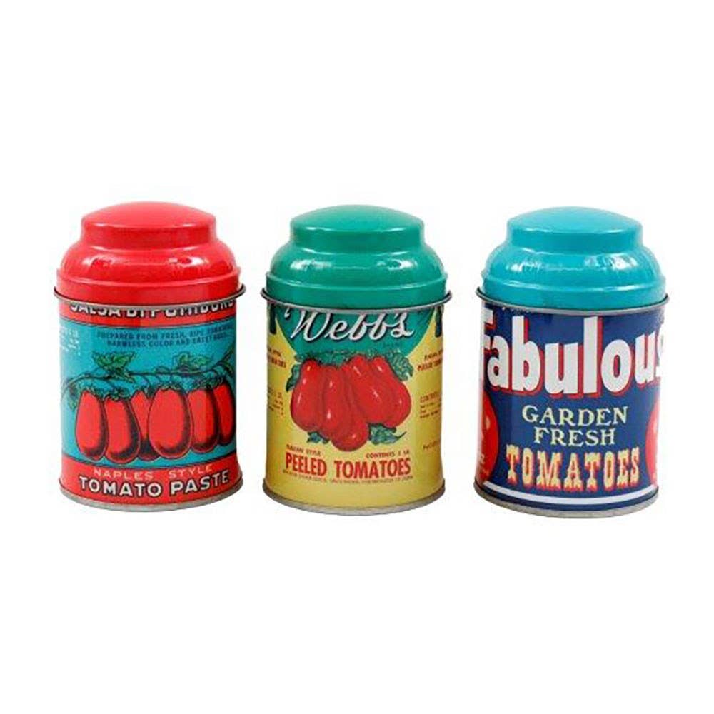 10cm vintage tomato-style spice box