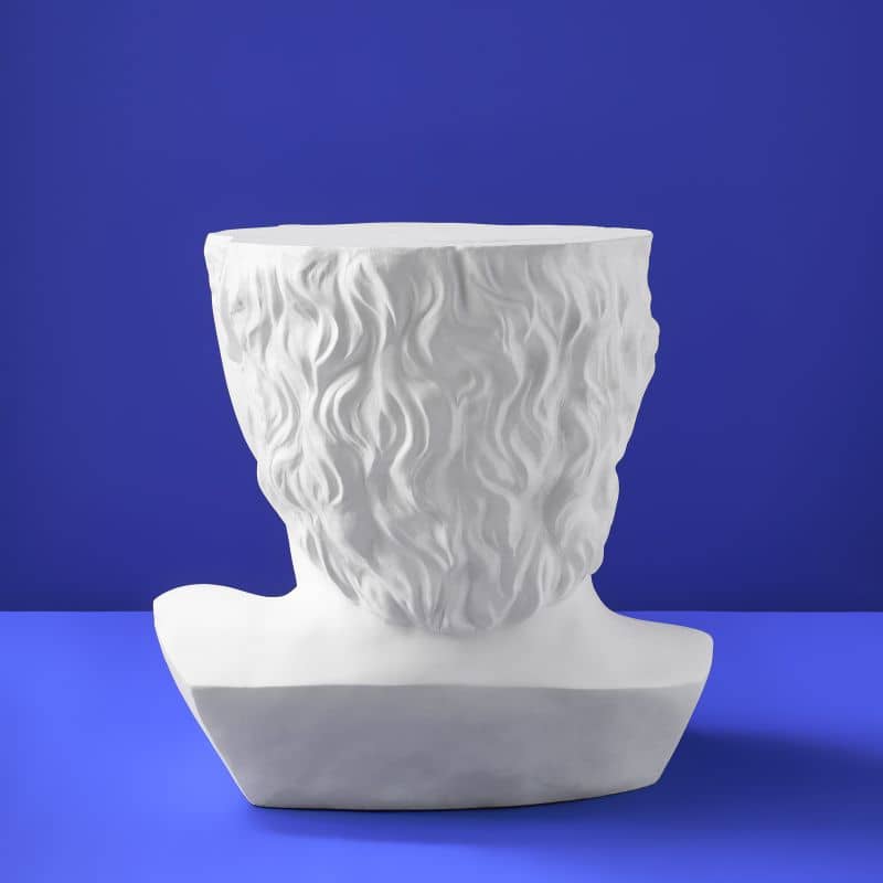 Table d'appoint David, Blanc Magnésie, 53 x 46 x 53 cm
