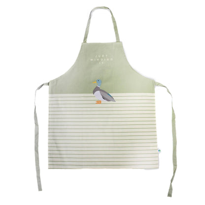 Apron (recycled cotton) - RSPB free, like a bird (mallard)