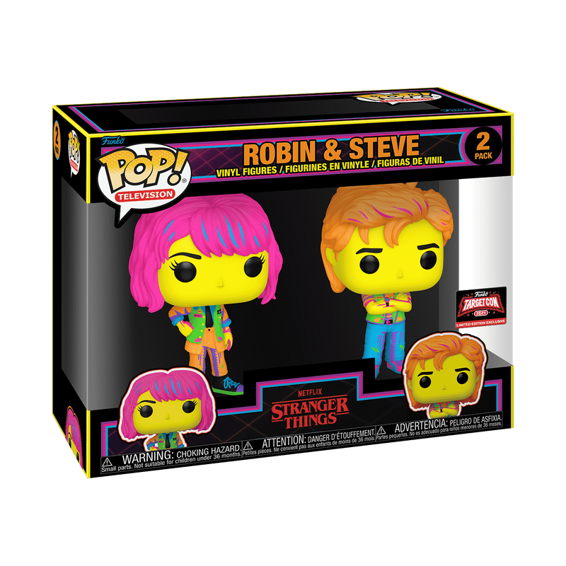 Pop! Robin &amp; Steve 2-Pack (Black Light)