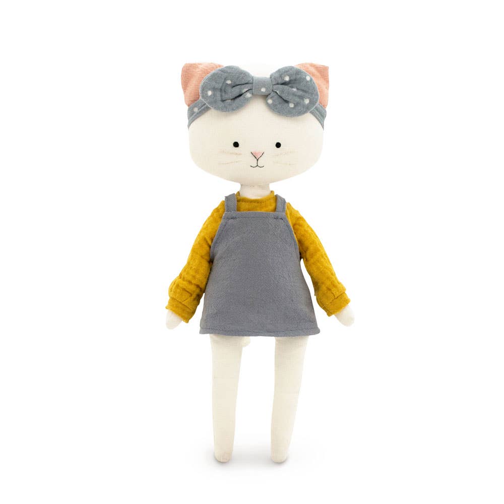 Cotton plush toy, Cotti Motti, Christy the cat (30 cm) -0+