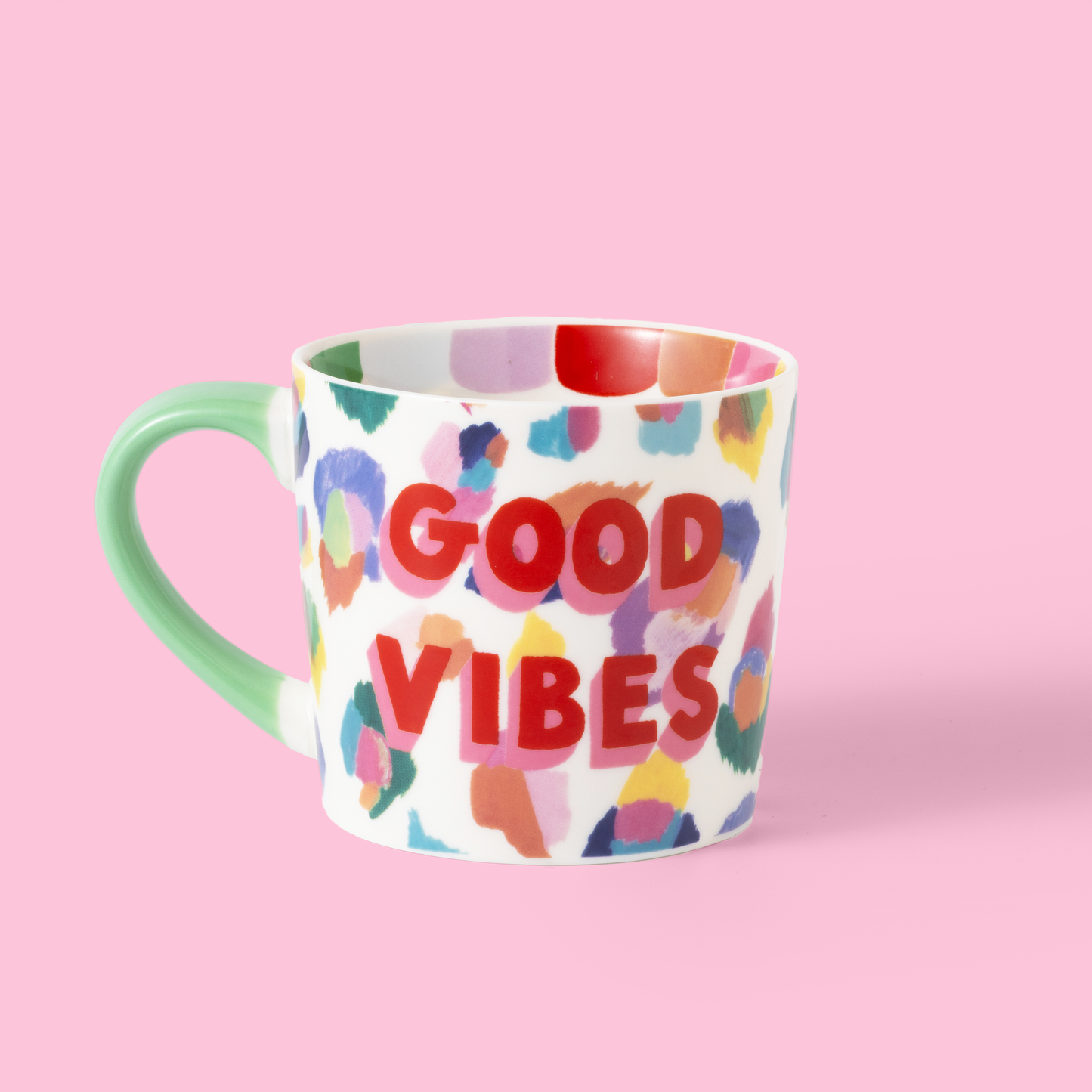 Painted Leopard Mug - Good Vibes