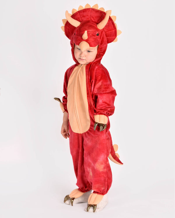 Triceratops dinosaur costume for children 4-6 years old (110-116 cm)