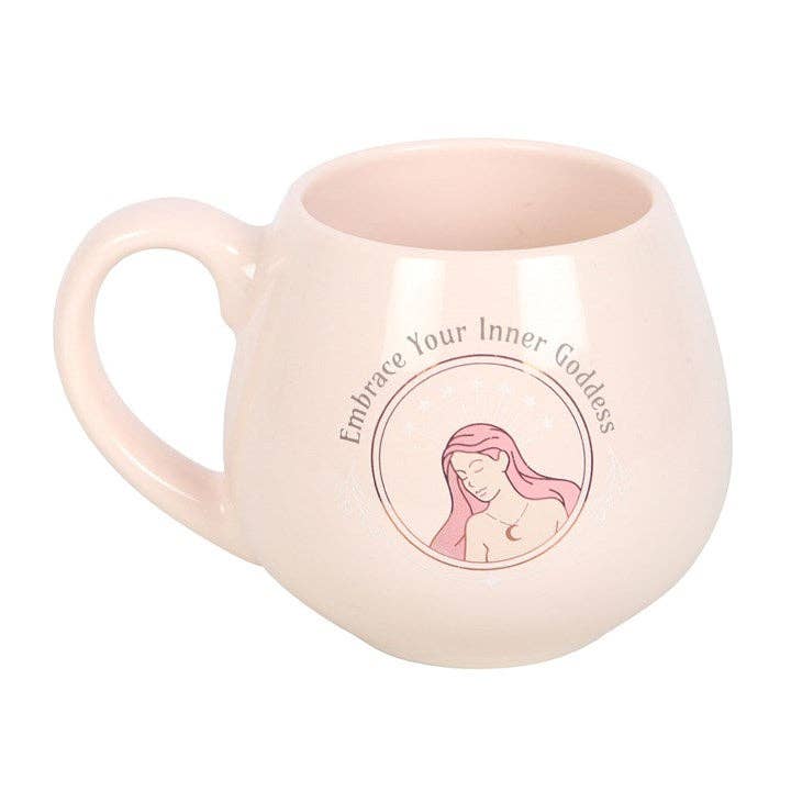 Tasse ronde « Adoptez votre déesse intérieure »