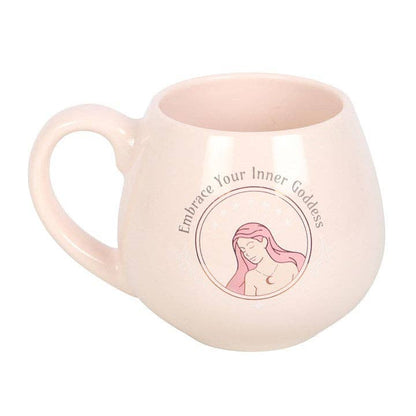Tasse ronde « Adoptez votre déesse intérieure »