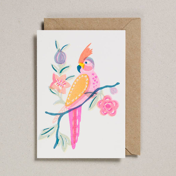 Riso greeting card - Parrot