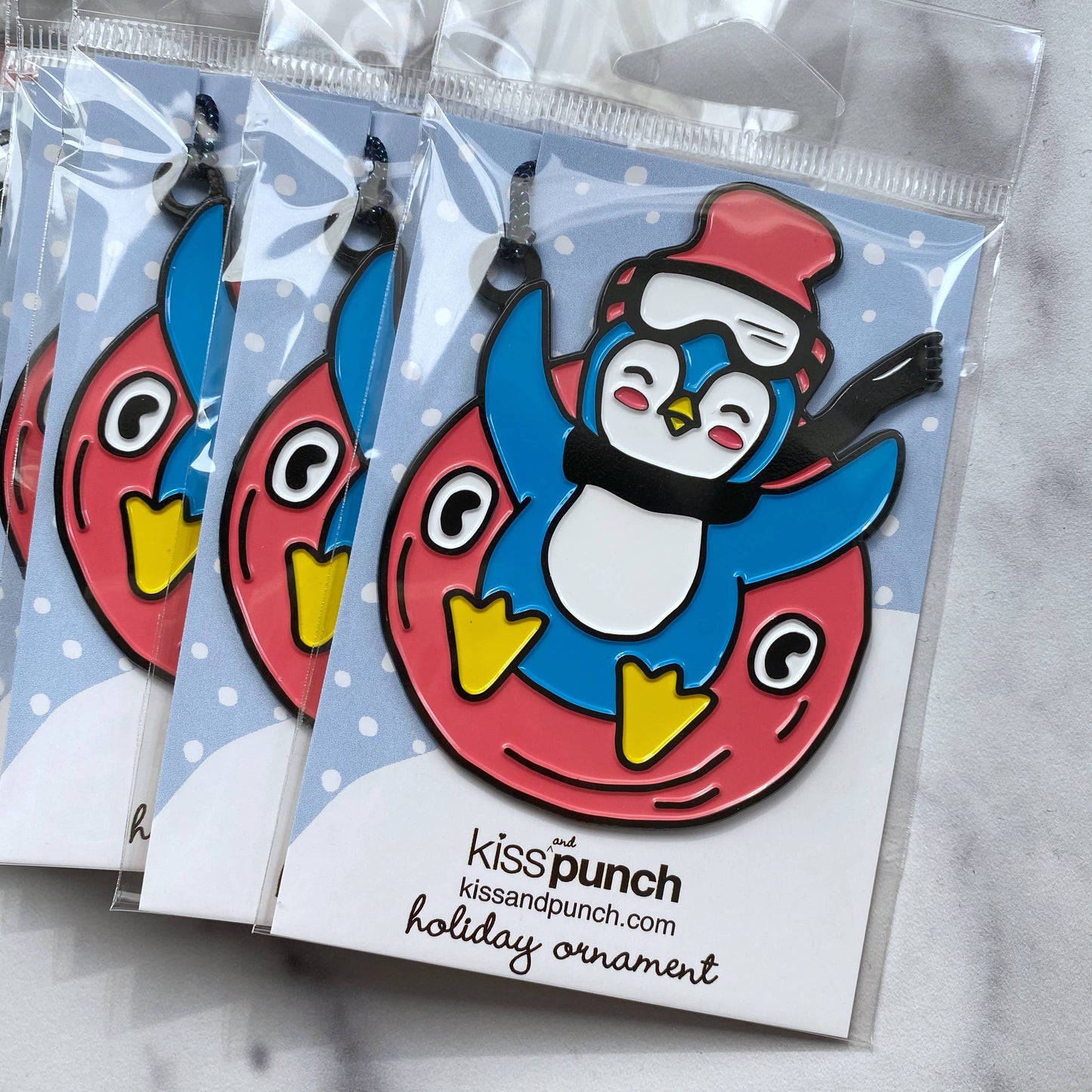 Hanging decoration Penguin on Skis