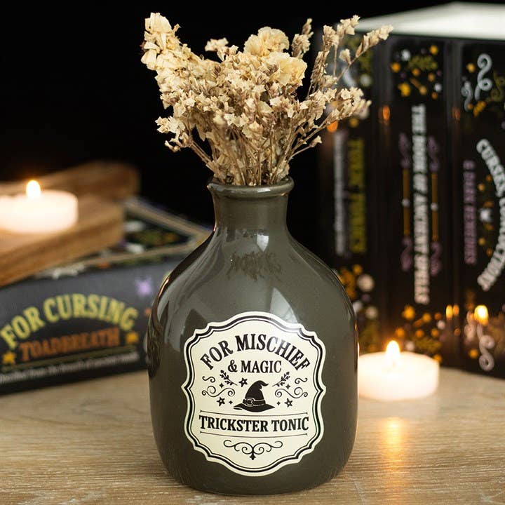 "Malice and Magic" Potion Bottle Vase and Candle Holder