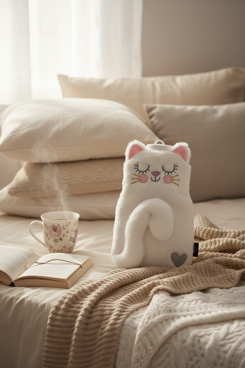 Kitty Hot Water Bottle - Ed, The Cat