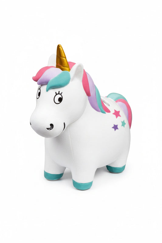 Petits cadeaux: TIRELIRE LICORNE, dans une boîte cadeau 13x15x8cm