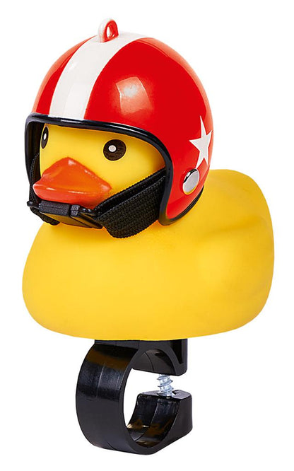 Canard avec Casque de Moto