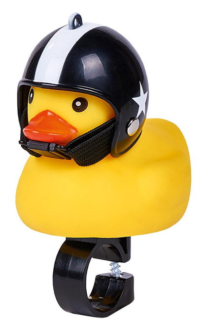 Canard avec Casque de Moto